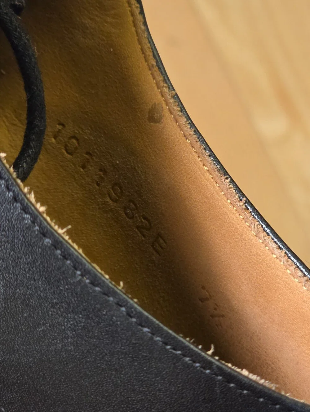 Meermin 101198 Black Oxford Dress Shoes UK 7.5 G / US 8.5 3E Wide calf Leather